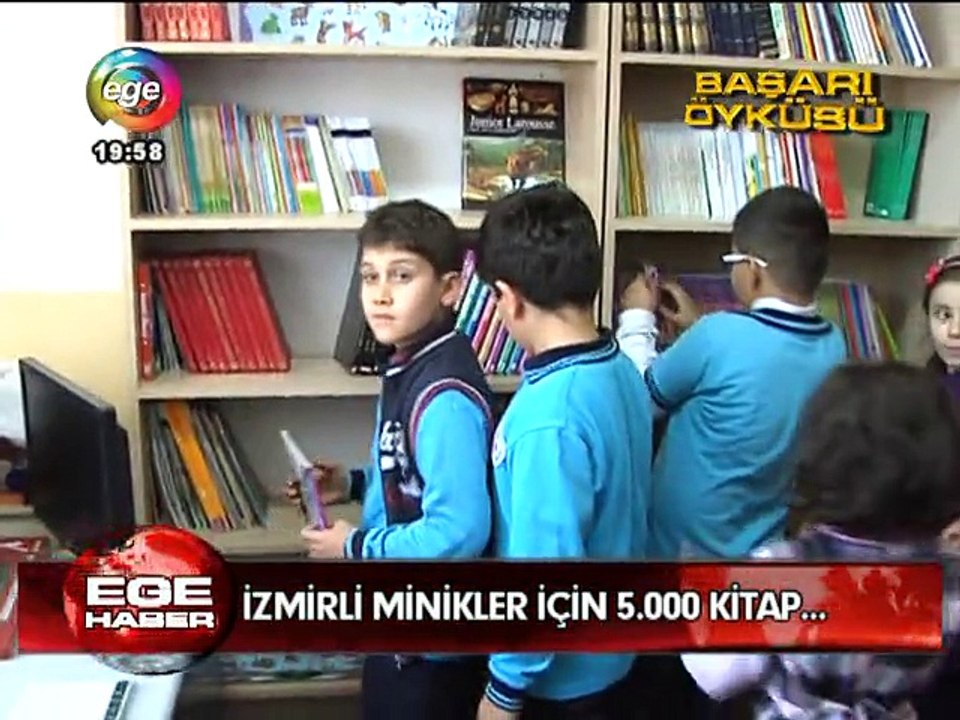 ALİHAN ALTITAŞ: EĞİTİM ATEŞİNE BİR DESTEK DE BİZDEN ''ALİHAN ALTITAŞ KÜTÜPHANESİ AÇILDI EGE ANA HABER  (2014)