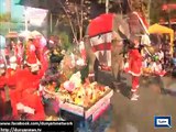 Dunya New-Elephants  dressed up as Santa Claus to surprise children with christmas gifts in Thailand