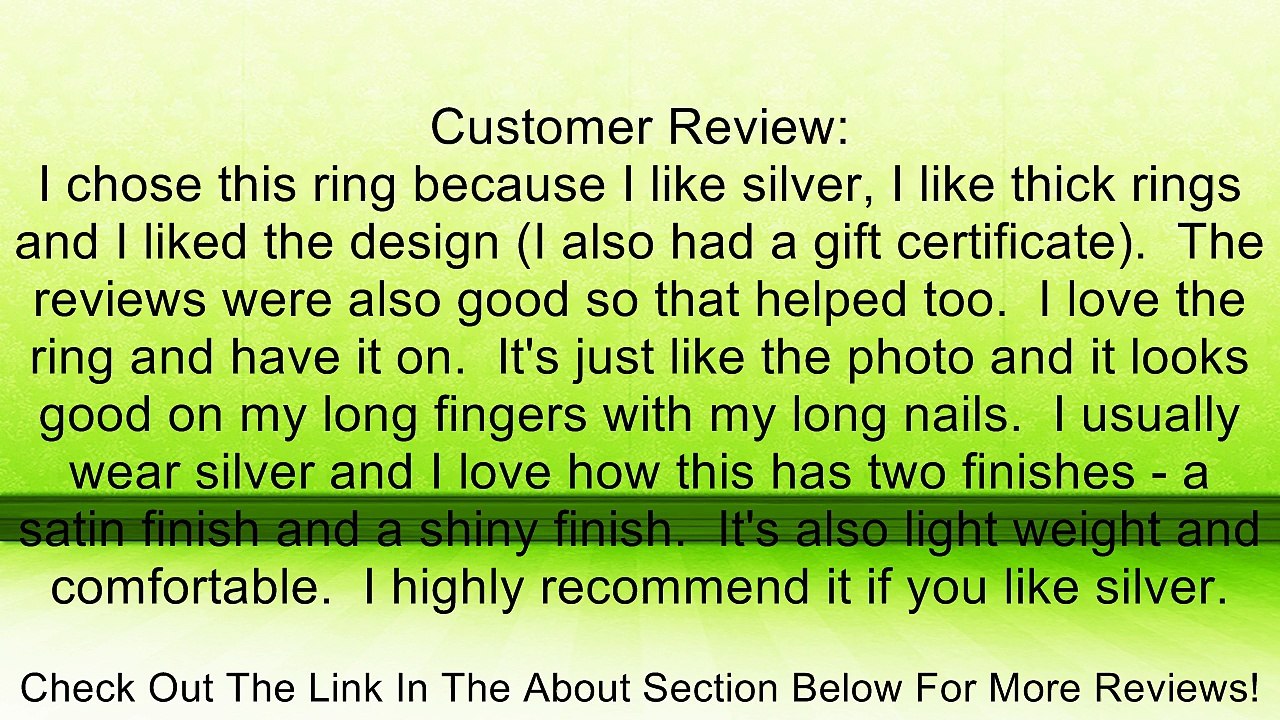 VINANI brand Germany 925 Sterling Silver Ring Grooves solid brushed edges shiny RMG Review