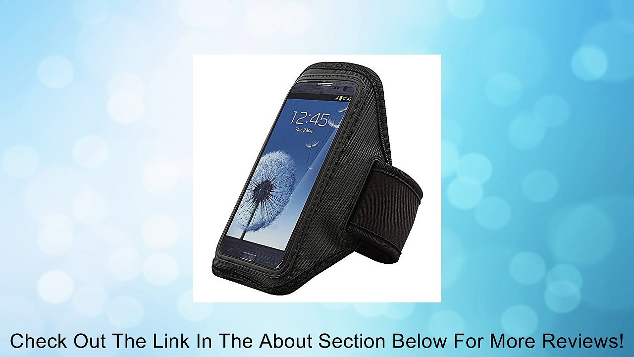Sport Armband Gym Band Case Pouch Exercise Case for Samsung Galaxy i9300-Black Review