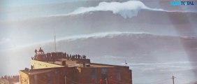 NAZARE, plus grose vague du monde (30m), surfées le 11 dec par les plus fous des surfeurs du monde