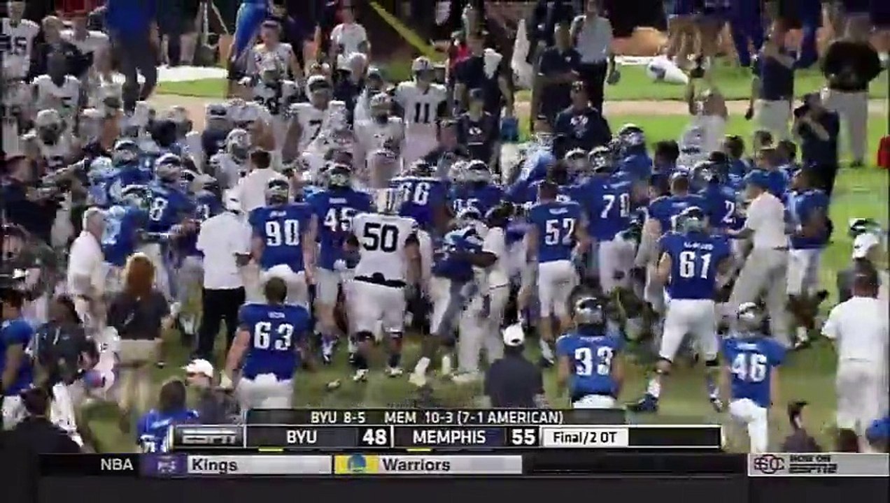 Bagarre générale ultra violent en Football Américain : BYU vs. MEMPHIS - Miami Beach Bowl