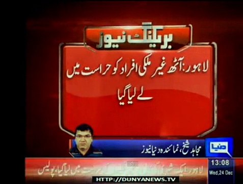 Breaking News 8 Foreign Persons Aressted by Police 24-December-2014