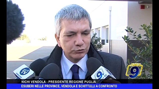 Esuberi nelle province, Vendola e Schittulli a confronto