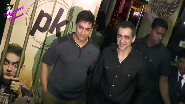Aamir Khan & Anushka Sharma at Screening of 'PK'