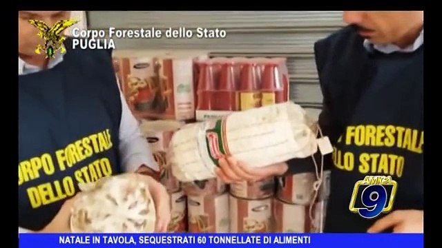 Natale in tavola, sequestrate 60 tonnellate di alimenti