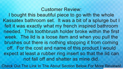 Kassatex ALB-TBH-W Le Bain Toothbrush Holder Review