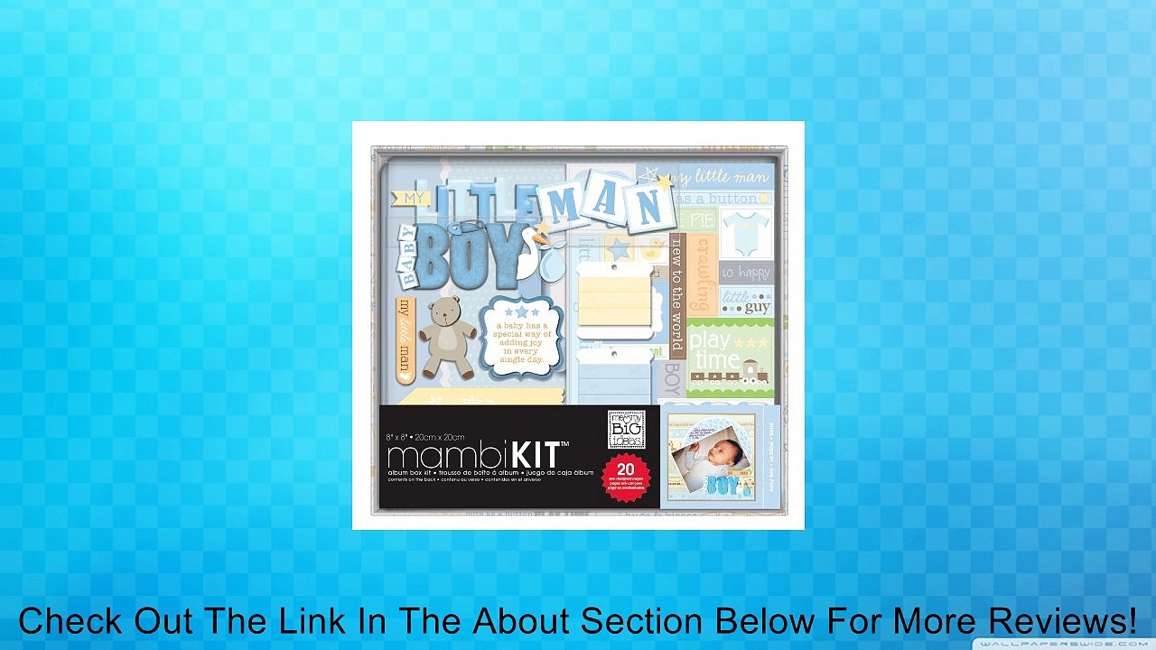 me & my BIG ideas 8-Inch by 8-Inch Scrapbooking Box Kit, So Handsome Baby Boy Review