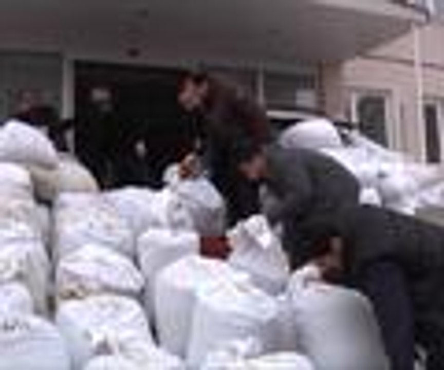 Uyuşturucular sergilendi