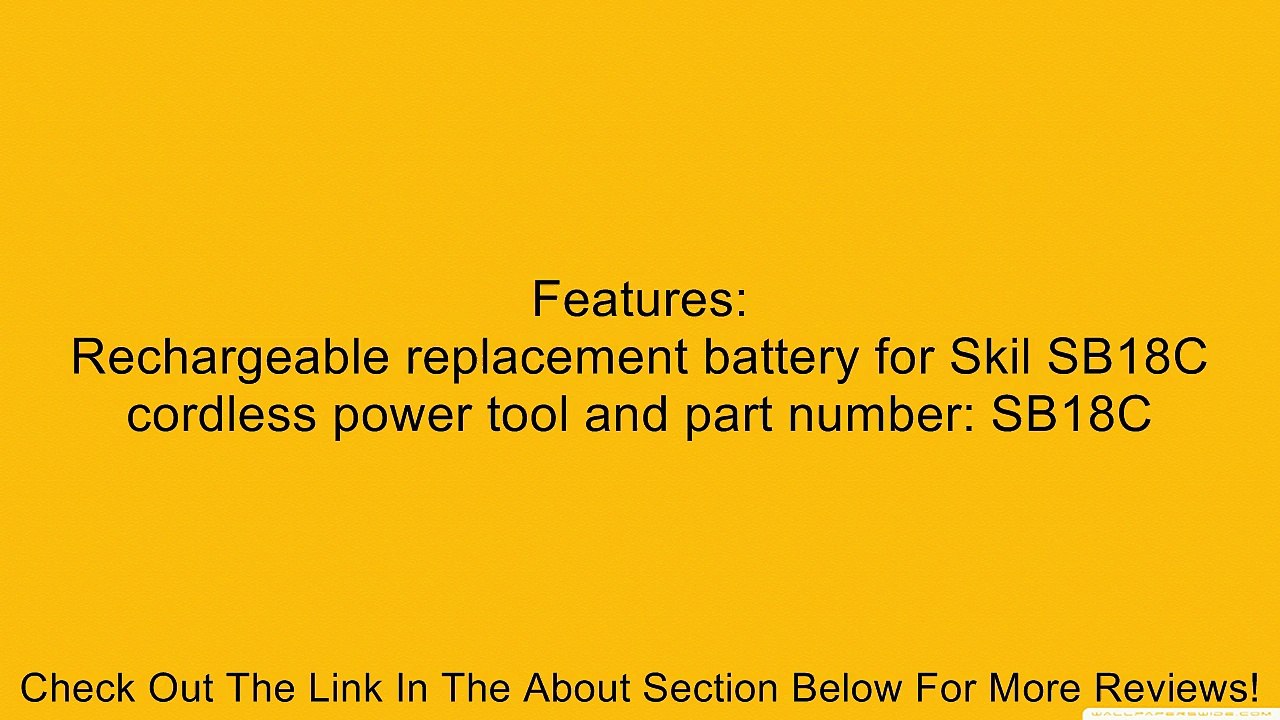 Maximalpower PTB SKIL 18B 18-Volt Power Tool Replacement Slide Pack Battery for Skil SB18C Cordless Tool Review