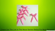 Polka Dot Pink Satin Pre-tied Ribbon Bows for Cello Bags Review