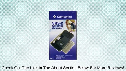 Samsonite SVA 1 VHS-C Cassette Adapter Review