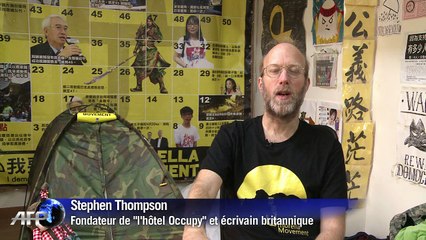 Hong Kong: l'hôtel Occupy recrée l'atmosphère des manifestations