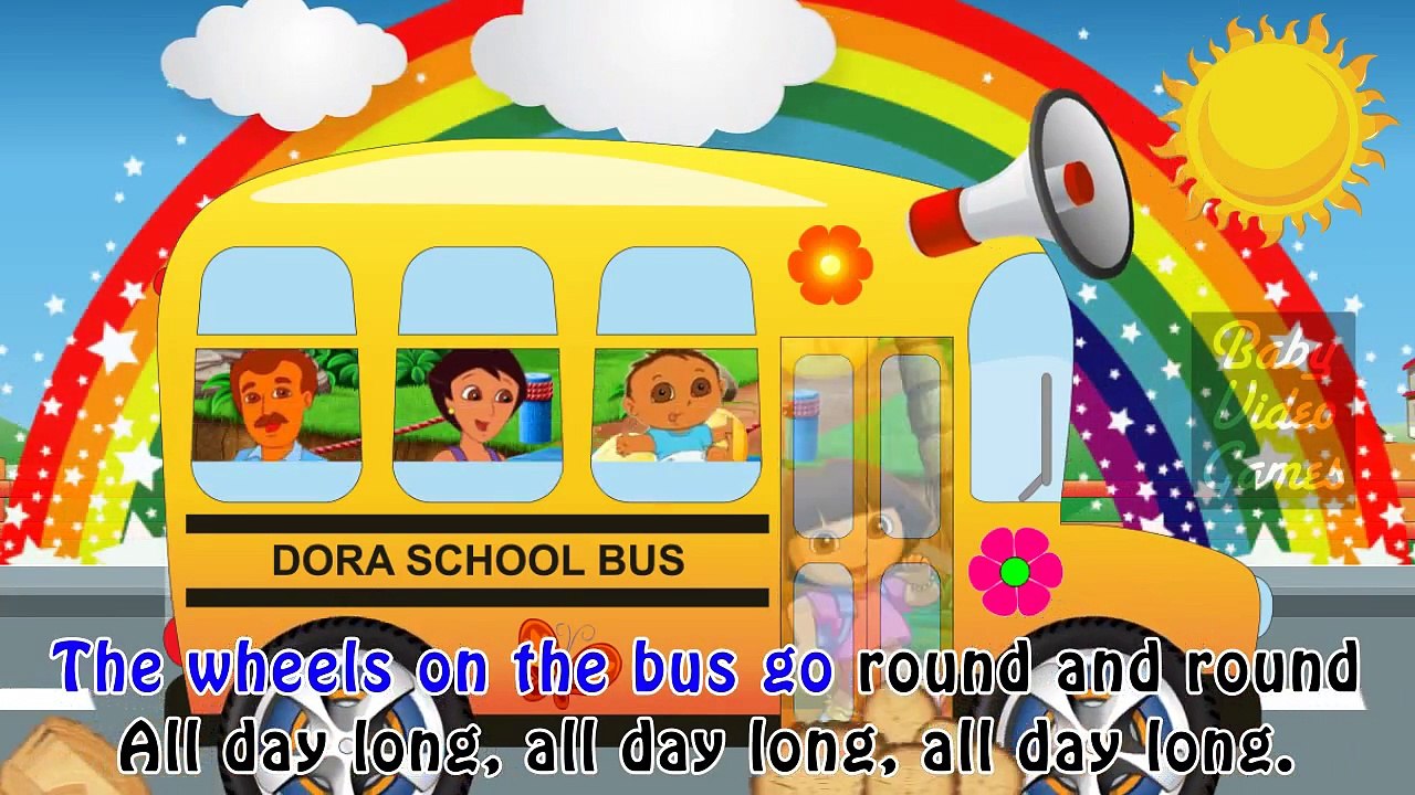 Wheels On The Bus Dora the Explorer Song Dora the Explorer Nursery