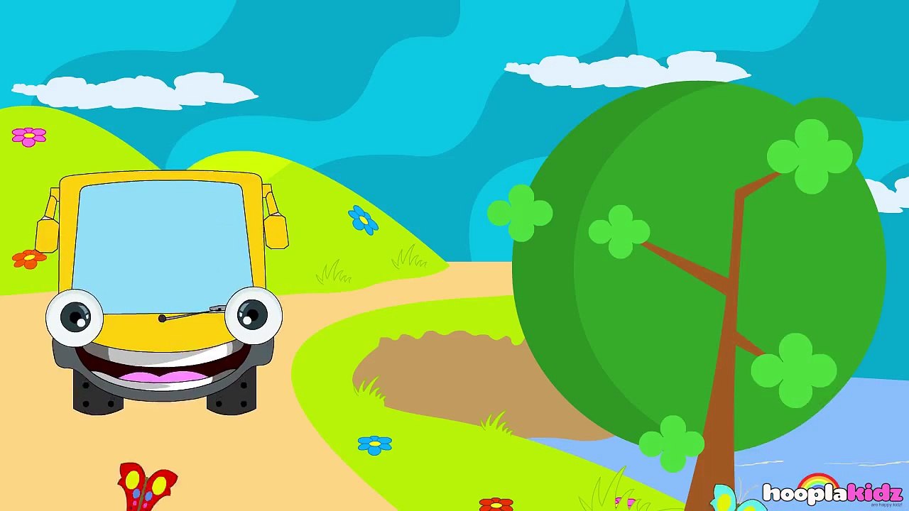 Wheels on the Bus Go Round and Round Nursery Rhyme Spanish Version (Canciones infantiles