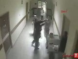 Hastaneyi savaş alanına çeviren olay kamerada