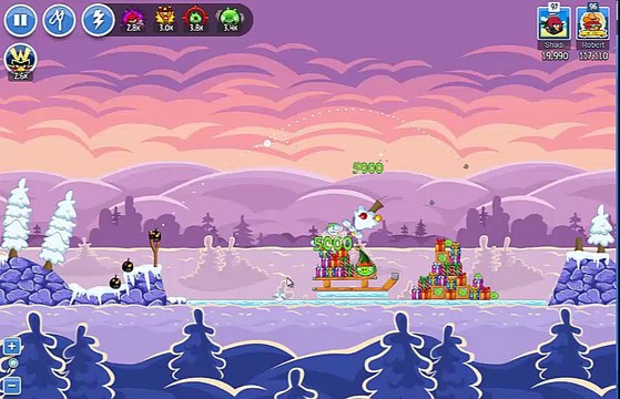 Angry Birds Friends holiday Tournament Week 136 Level 2 no power HighScore ( 120.070 k )