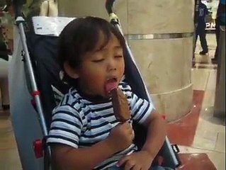 Little Boy Amazing Moments Of Ice cream