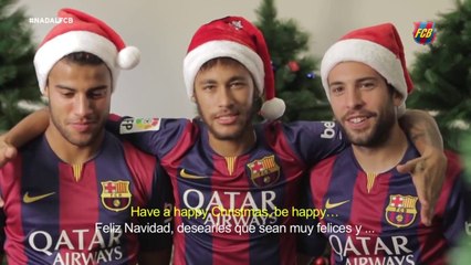 Todos os craques do Barcelona se divertem em vídeo de Natal