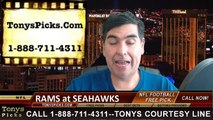 Seattle Seahawks vs. St Louis Rams Free Pick Prediction NFL Pro Football Odds Preview 12-28-2014