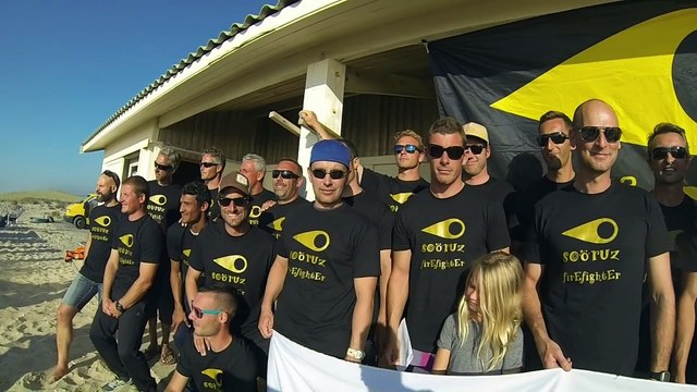 championnat départemental de surf pompier à lacanau 2014