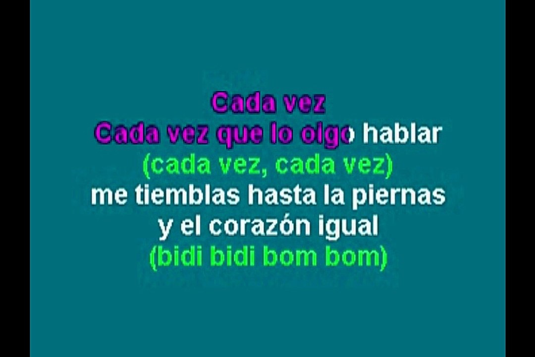 Karaoke - bidibidibombom - Selena
