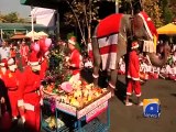 Elephants Dressed Up As Santa Claus-Geo Reports-24 Dec 2014