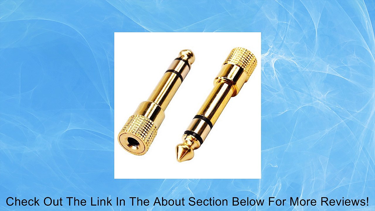 SODIAL(TM) QUALITY HEADPHONE ADAPTER STEREO GOLD PLUG 1/4" (6.3mm) Male to 1/8" (3.5mm) Female Review