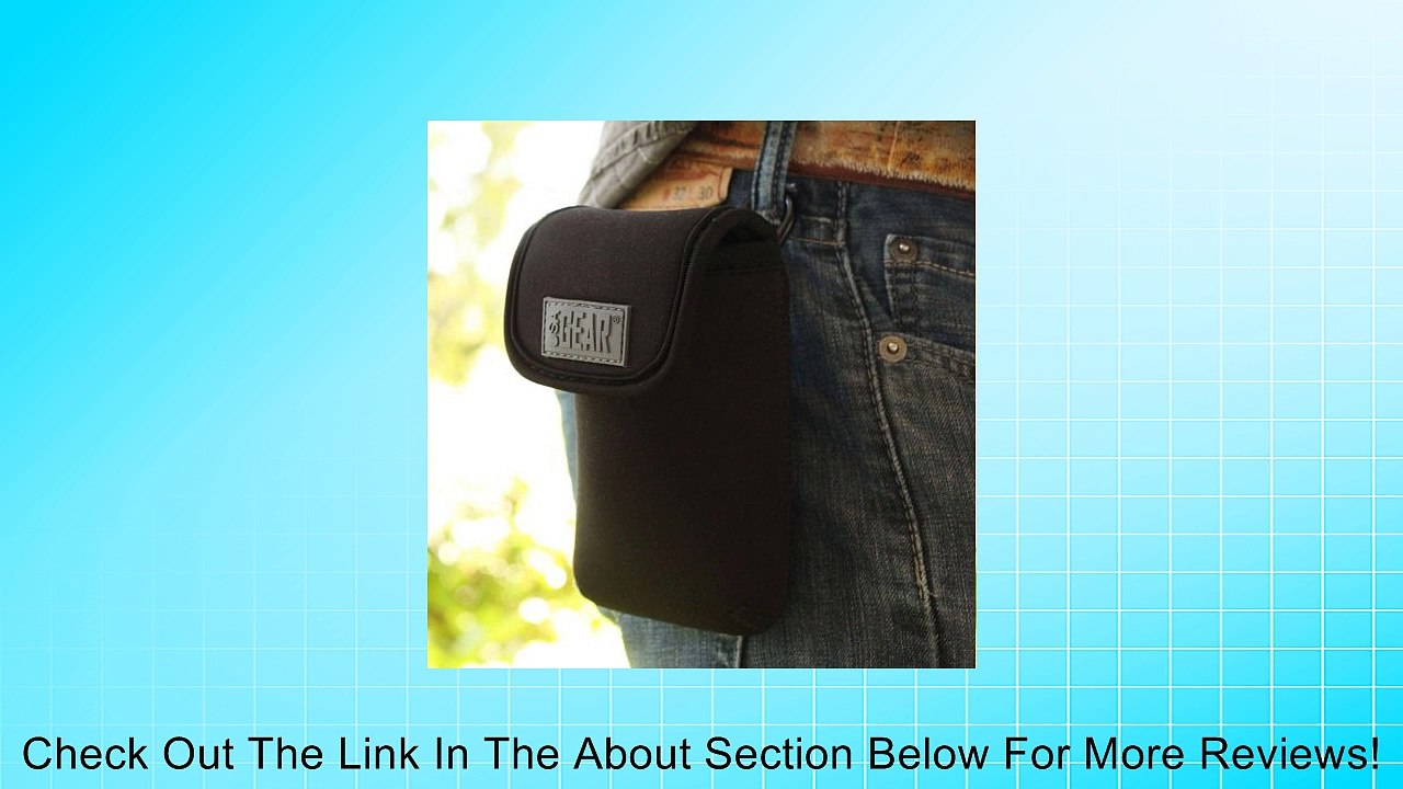 Protective Two-Way Radio Carrying Case with Carabiner Clip for Motorola Talkabout MS350R , Midland GXT1000VP4 , TriSquare TSX300R & Many More! - Includes Accessory Bag and Microfiber Cleaning Cloth Review