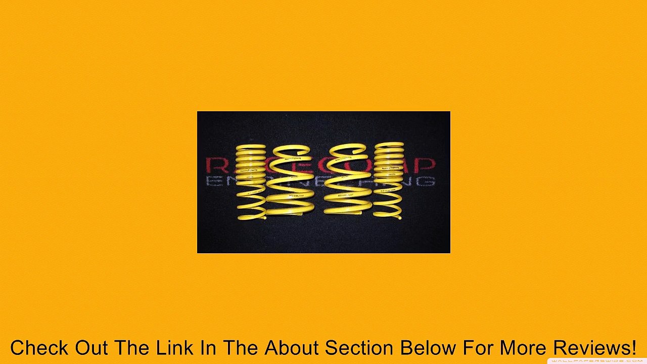 rce Racecomp Engineering Yellow Lowering Springs Subaru WRX Equipped w/ GTWORX Bilstein Dampers 2008-2012 Review