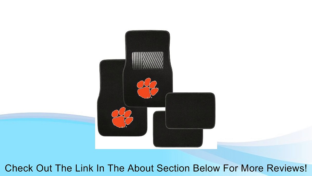 Pilot Automotive (FM-913) 4-Piece Floor Mat Set with Clemson Collegiate Logo Review