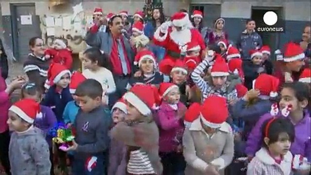 آوارگان مسیحی عراق کریسمس را جشن گرفتند