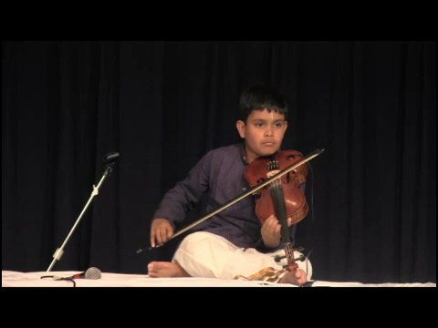 SAPNA: ANNUAL EVENT 2014: FEATURED CONCERT: RISHABH RANGANATHAN: VIOLIN: MAIN KRITHI: PART 2 OF 2