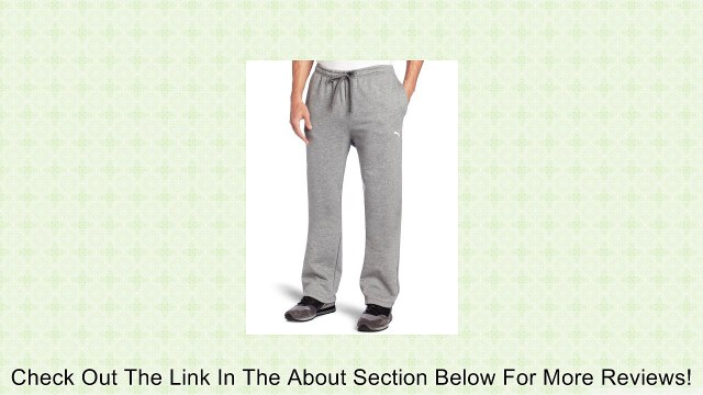 Mens Puma Fleece Pant, Rio Red/Black, XXL Review