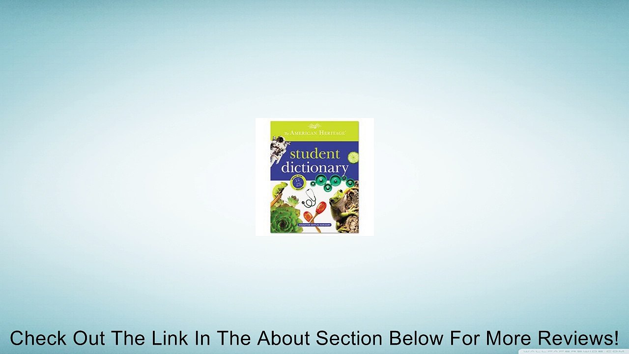 American Heritage Student Dictionary, Hardcover, 1,088 Pages Review