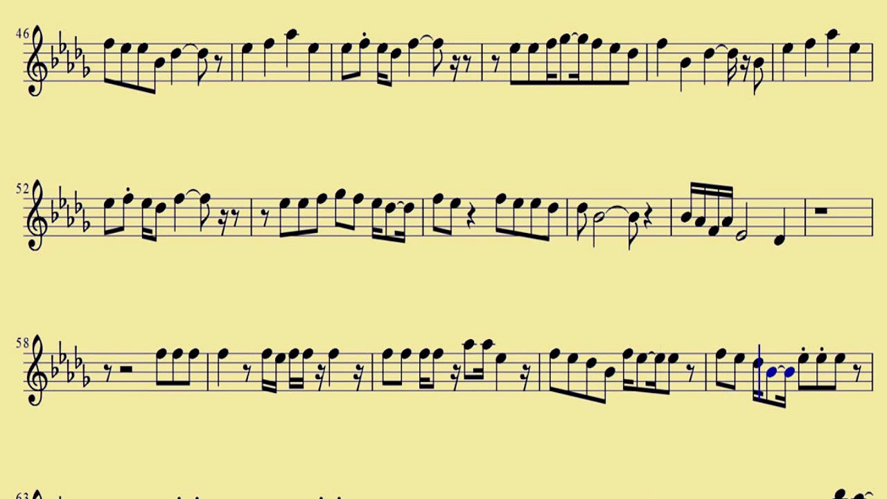 [ Alto Sax ] Counting Stars - One Republic