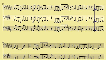 [ Bb, C, F Tuba ]  Counting Stars - One Republic