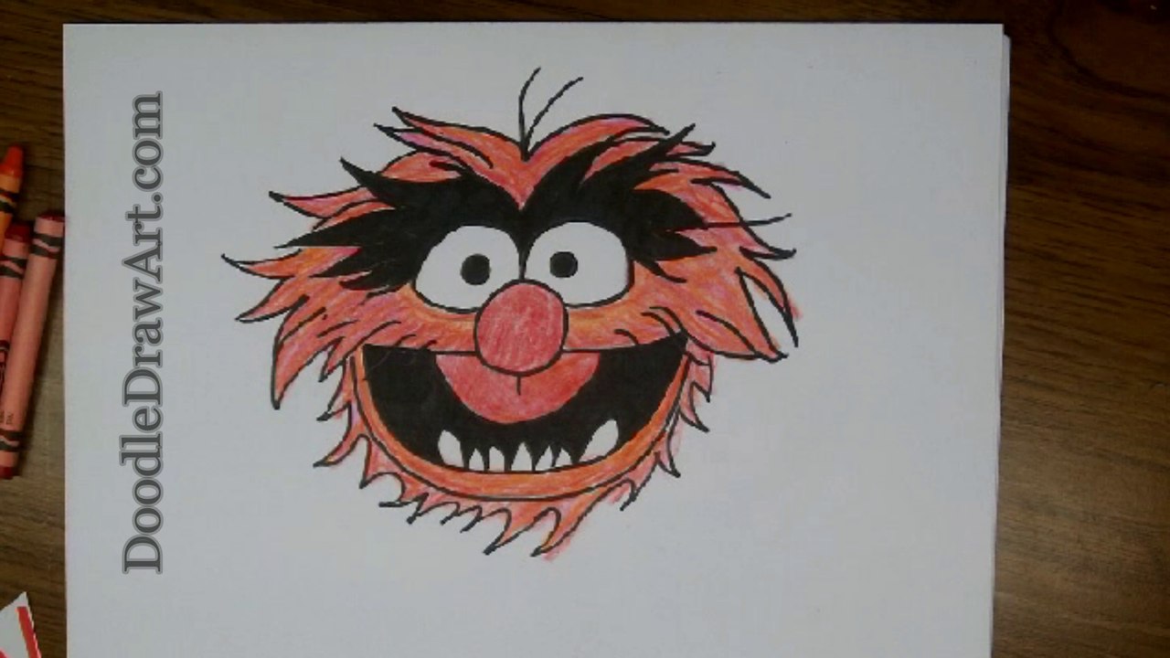How to draw Animal from the Muppet Show