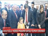 Ahmet Davutoğlu Herkes makama saygılı olmak zorunda