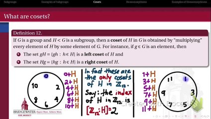 Cosets of a Subgroup