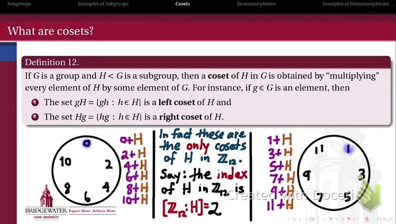 Cosets of a Subgroup