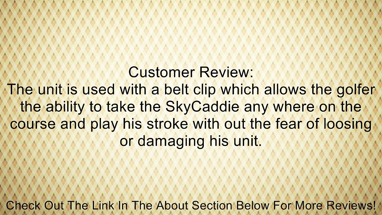 SkyCaddie Golf Belt Clip Holster - SGX Golf Range Finder Compatible Review