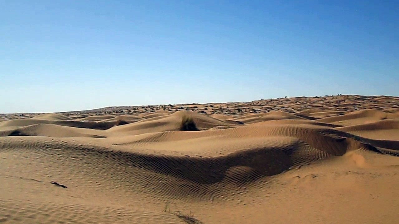 Marathon des Oasis Tunisie 2014 : Etape de Ksar Ghilane , course dans les dunes