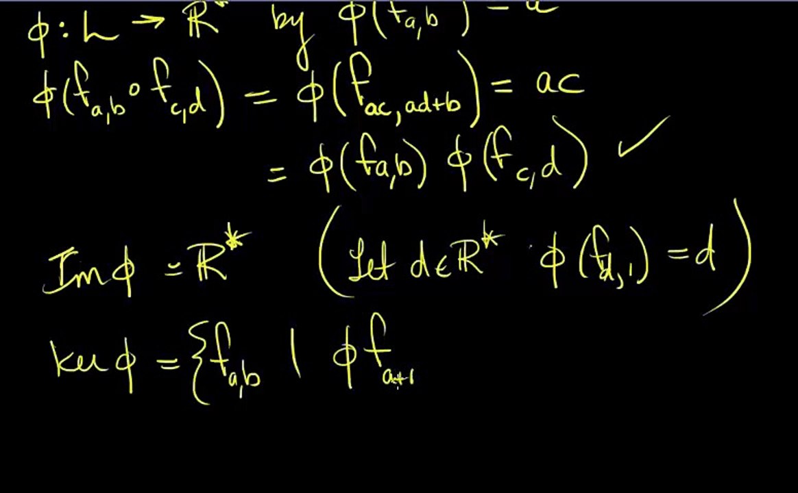 First IsomorphismTheorem