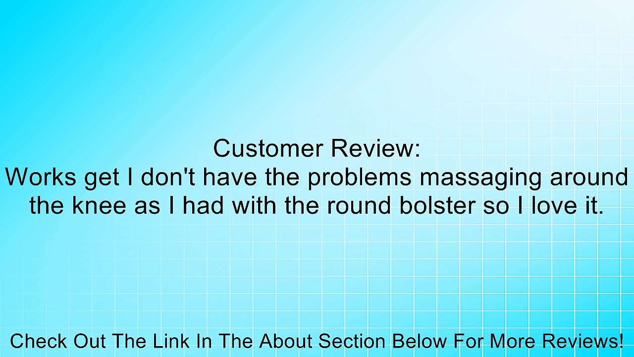 Massage Table Burgundy 3'' Half Semi Circle Bolster MA-01BU Review