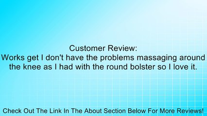 Massage Table Burgundy 3'' Half Semi Circle Bolster MA-01BU Review