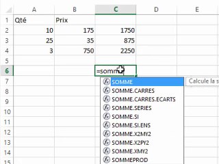 Excel - fonction Sommeprod
