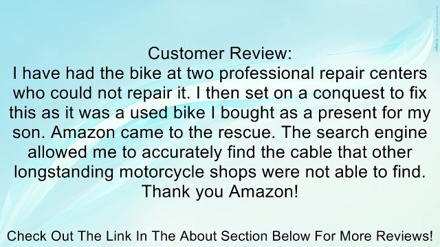 THROTTLE CABLE 34 for Chinese made 50cc, 70cc, 90cc, 110cc, 125cc, 200cc DIRT PIT POCKET BIKES Review