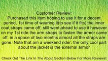 PRO LEATHER & MESH MOTORCYCLE WATERPROOF JACKET BLACK WITH EXTERNAL ARMOR L Review