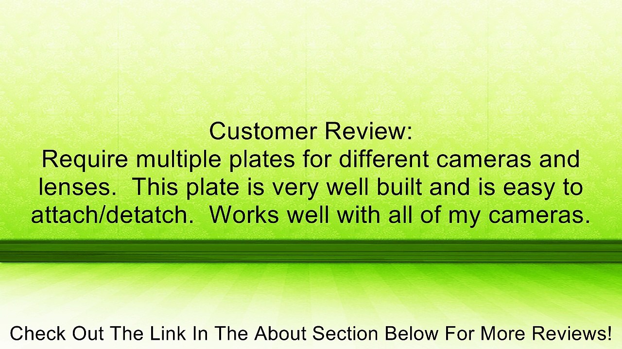 Manfrotto Quick Release Plate with Special Adapter (200PL) Review